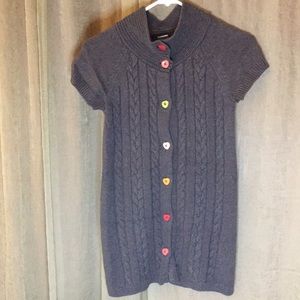 Girls Gymboree Sweater Button Up Cardigan Duster Size 7-8